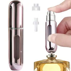 【送料無料】LELEYO アトマイザー 漏れない 底部充填 5ml 【2025革新的な防漏対策】 持ち運び ミニ ワンタッチ補充 トラベルボトル 詰め替え 小分