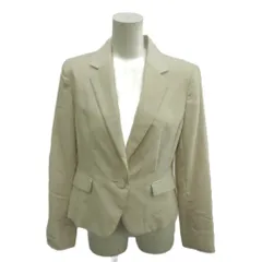 コムサイズム COMME CA ISM テーラードジャケット シングル 1B 総裏地 肩パッド M 白 ホワイト /XZ ■ECB002