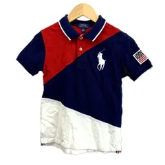 ポロ ラルフローレン POLO RALPH LAUREN 子ども服 ポロシャツ 7 紺 ネイビー 半袖 /RN ■ECB002