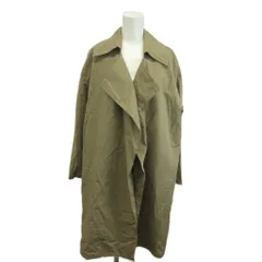 ブラック バイ マウジー BLACK by moussy ドレープカラーコート ロング丈 1 ベージュ 無地  長袖  /MD ■ECC002