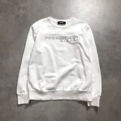 GQ5082◇DIESEL：立体ロゴ スウェット◇S◇ホワイト系 ディーゼル トレーナー