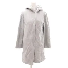 リフレクト Reflect フーデッドコート ミドル ウール 9 グレー 無地 フード付き 長袖 /KR ■GY58