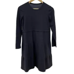 Leilian(レリアン) ワンピース サイズ9 M レディース - ダークネイビー 長袖/ひざ丈/ペチコート付き