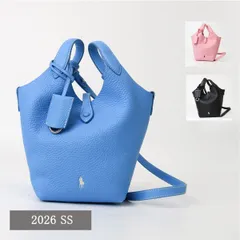 ■POLO RALPH LAUREN ポロラルフローレン レザーショルダーバッグ 428944657 PLAY LEATHER SMALL TOTE スモールトート クロスボディ 2WAY ロゴ ハンドバッグ  ポニー ブランド