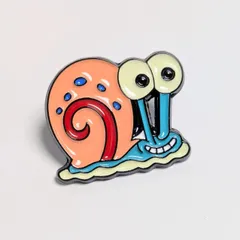 送料無料！  ★ピンズ PINS★ピンバッジ  【 SpongeBob SquarePants（スポンジボブ スクエアパンツ）】 ゲイリー〚アメリカン雑貨 アメトイ〛のサムネイル