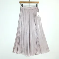 【タグ付き極美品】クチュールブローチ Couture Brooch★光沢感たっぷり♪ ギャザースカート サイズ38(M) 薄紫系 z19171