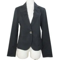 コムサデモード COMME CA DU MODE テーラードジャケット シングル 1B ストレッチ 9 M相当 黒 ブラック /X