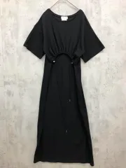 CIAOPANIC TYPY チャオパニックティピー Iライン ウエストドロスト ワッフル ワンピース sizeM/黒 ■◆ レディース