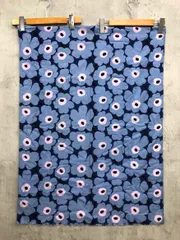 marimekko マリメッコ ウニッコ柄 薄手 大判 ストール 青 ■■◎レディース