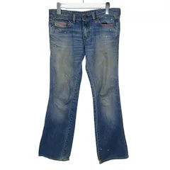 ディーゼル DIESEL デニムパンツ Gパン ロング ダメージ加工 28 Sサイズ相当 ブルー a57115 0330