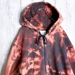 【海外モデル】チャンピオン Champion ブリーチ タイダイ フルジップ スウェット パーカー #26409