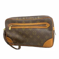 ルイ・ヴィトン(Louis Vuitton) ルイ・ヴィトン クラッチバッグ モノグラム マルリードラゴンヌGM M51825 ブラウンメンズ