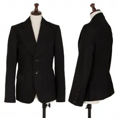 ジュンヤワタナベ コムデギャルソンJUNYA WATANABE COMME des GARCONS ウール素材切替2Bジャケット 黒SSのサムネイル