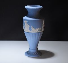 1970年代／WEDG WOOD／ウエッジウッド／ジャスパー／フラワーベース