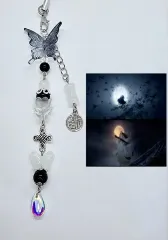 オリエンタル風時代劇風 ビーズ キーホルダー_しおり_イニシャル_オーダーメイド