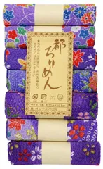 【送料無料】西村庄治商店 生地 都ちりめん カットクロスアソートセット 柄 7枚入り 紫 系 GA-4