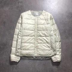 GQ5088◇DESCENTE ALLTERRAIN:ノーカラーダウンジャケット◇M◇ホワイト系 DIA3575U デサントオルテラインのサムネイル