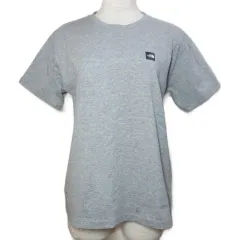 ザノースフェイス THE NORTH FACE NTW32107 ショートスリーブスモールボックスロゴティー Tシャツ カットソー 半袖 アウトドアウェア ワンポイント プリント クルーネック M グレー /X