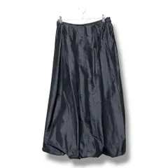 ARMANI COLLEZIONI アルマーニコレツォーニ バルーンロングスカート フレアスカート シルク イタリア製 レディース サイズ42 ブラック 春 ゴーゴー古着久喜倉庫店 22 No.溝K1752のサムネイル