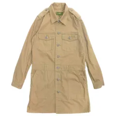良品 green グリーン ミリタリー シャツ ジャケット ブルゾン コート サイズ2 茶 ブラウン レディース 古着 中古 USED