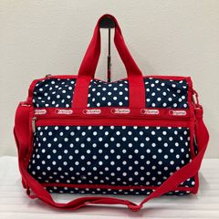 TTTさま専用　LeSportsac ドット柄 ボストンバッグ ネイビー レッド レスポートサック カラフルドット ボストンバック 美品 - メルカリ