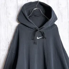 【海外モデル/入手困難】Travis scott 着用 ナイキ NIKE センターロゴ スウェット パーカー ブラック #26421