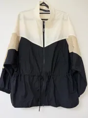 フィラ ウィンドブレーカー ジャケット ブラック/アイボリー m サイズ