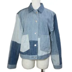 ギャップ GAP 1969 デニムジャケット パッチワーク S 青 ブルー /X