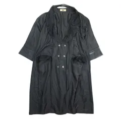 極美品◆芽風 センソユニコ ジャージーフレアコート 圧縮フェルト加工 切り替え 極美品】芽風/センソユニコ/ジャージーフレアコート/圧縮フェルト加工