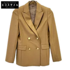 ANAYI アナイ 10212710230 ｷｬﾒﾙ ｳｰﾙ 金釦 ﾀﾞﾌﾞﾙﾌﾞﾚｽﾄﾃｰﾗｰﾄﾞｼﾞｬｹｯﾄ 34