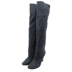 良品 Stella McCartney ステラマッカートニー ロングブーツ 8cmヒール シューズ 靴 37.5/24.0 黒 ブラック レディース 古着 中古 USEDのサムネイル