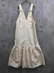 AZUL BY MOUSSY アズールバイマウジー ツイルジャンパードレス ワンピース sizeS/アイボリー ■■ レディース