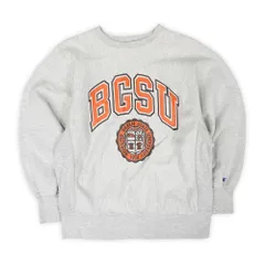 チャンピオン Champion 80s 80年代 リバースウィーブ スウェット REVERSE WEAVE USA製 アメリカ製 トリコタグ カレッジプリント ヴィンテージ 古着 スウェットシャツ トレーナー グレー L【中古】