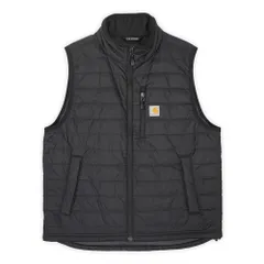 美品 カーハート Carhartt 00s 2020年代 ギリアムベスト BLACK RAIN DEFENDER 中綿 USA ヴィンテージ アメリカ 古着 メンズ ベスト ジレ ブラック 黒 L【中古】のサムネイル