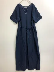 CLASSICAL ELF クラシカルエルフ ce1260385 フロントタック キーネック ワンピース sizeS/紺 ■◆ レディース