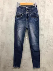 AZUL BY MOUSSY アズールバイマウジー ハイウエストボタン デニムパンツ sizeXS/ブルー系 ■■ レディース