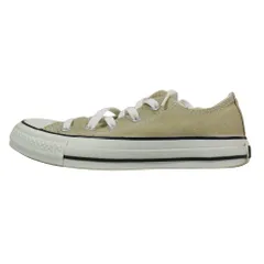 美品 CONVERSE ALL STAR コンバース オールスター 1CL129 ローカットスニーカー ロゴ 靴 シューズ 22 ベージュ レディース 古着 中古 USED