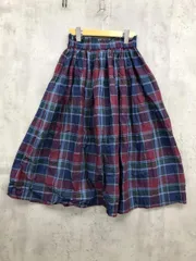 CHILD WOMAN チャイルドウーマン Dot＆Stripes チェック ロング スカート sizeF/マルチカラー ◇■ レディースのサムネイル