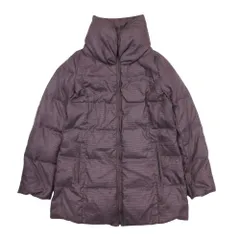 美品 MK MICHEL KLEIN ミッシェルクラン ミドル丈 チェック柄 ダウンジャケット コート ブルゾン アウター 38 グレー 赤 レディース 古着 中古 USEDのサムネイル