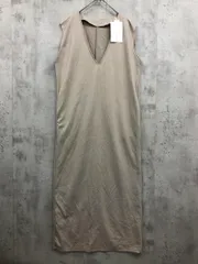 新品 CLASSICAL ELF クラシカルエルフ ce0420043 Vネックロングジャンパースカート Vネック ワンピース sizeXL/グレージュ ■■ レディース