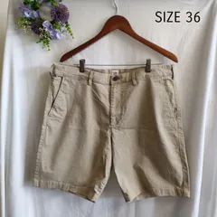 【36】海外古着　GAP　ハーフパンツ　ベージュ　シンプル　ゆったり