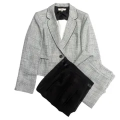 美品 RIFANNE リファンネ 東京ソワール 3点セット スカート スーツ ジャケット レース 4WAY セレモニー 入学 パイピング ラメ 13AR レディース 古着 中古 USED