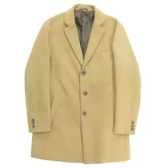 良品 INHERIT インヘリット チェスター コート ジャケット ブルゾン 18-020-720-3009-4-0 サイズL ベージュ メンズ 古着 中古 USEDのサムネイル