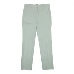 良品 19ss theory セオリー ワンタック テーパードパンツ スラックス トラウザー 2 ペールグリーン レディース 古着 中古 USED