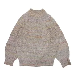 良品 JOURNAL STANDARD L'ESSAGE ジャーナル スタンダード レサージュ ボトルネック モヘヤ ニット セーター F ミックス レディース 古着 中古 USED