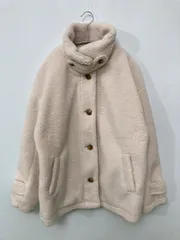 GLACIER グラシア ノーカラーコート M ホワイト