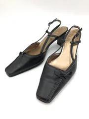 DIANA ダイアナ 日本製 リボン パンプス size24.5/黒 ■◆ レディース