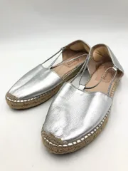 GAIMO ガイモ ジュート プルオンフラット エスパドリーユ サンダル size37/シルバー ■◆ レディース