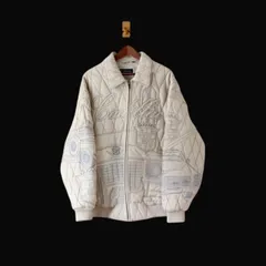 Mark Buchanan マークブキャナン Pelle Pelle ペレペレ レザージャケット 中国製 キャデラックの総柄刺繍 白 46 （w-2620304）のサムネイル