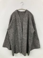 1点もの❣️パイピング ポンチョ ケープ コート グレー フリーサイズ